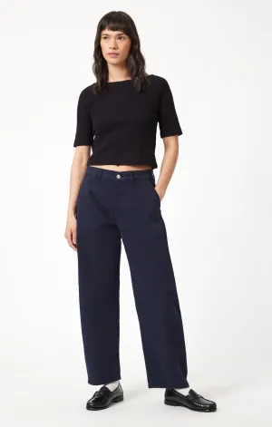 LENORA BARREL CHINO IN MIDNIGHT CASUAL TWILL