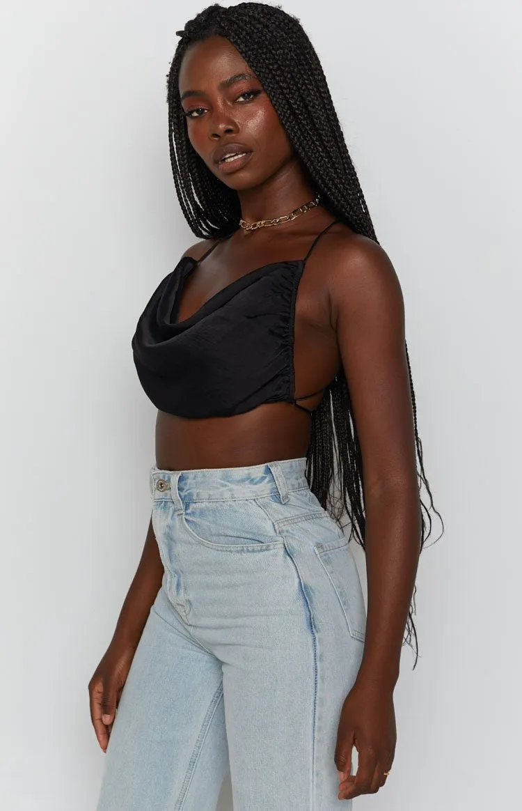 Lioness Born To Be Wild Crop Top Black
