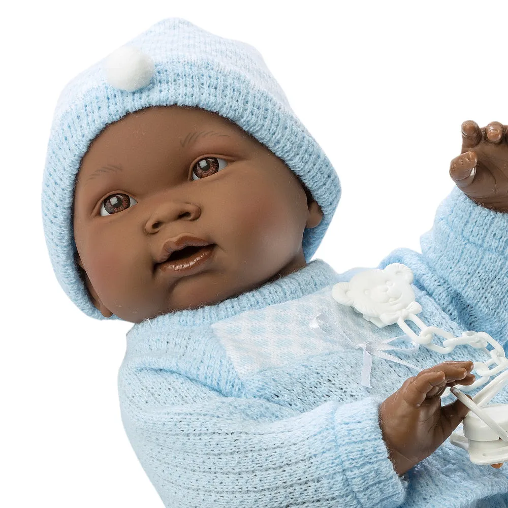 Llorens Dolls: Noe 45cm (Anatomically Correct, Blue Pyjamas)