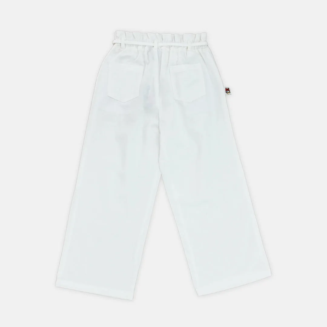 Long Culottes/ Kulot Panjang Anak perempuan Putih/ Daisy Personal Stylist