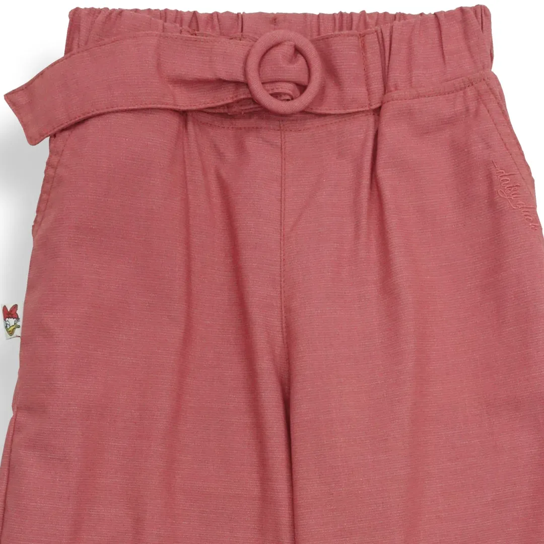 Long Pants / Celana Panjang Anak Perempuan / Daisy Duck Blue Culottes With Belt