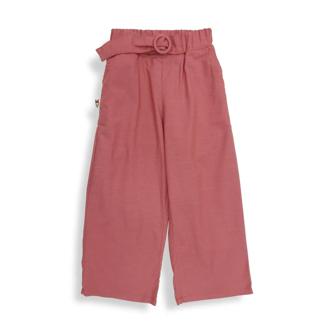 Long Pants / Celana Panjang Anak Perempuan / Daisy Duck Blue Culottes With Belt