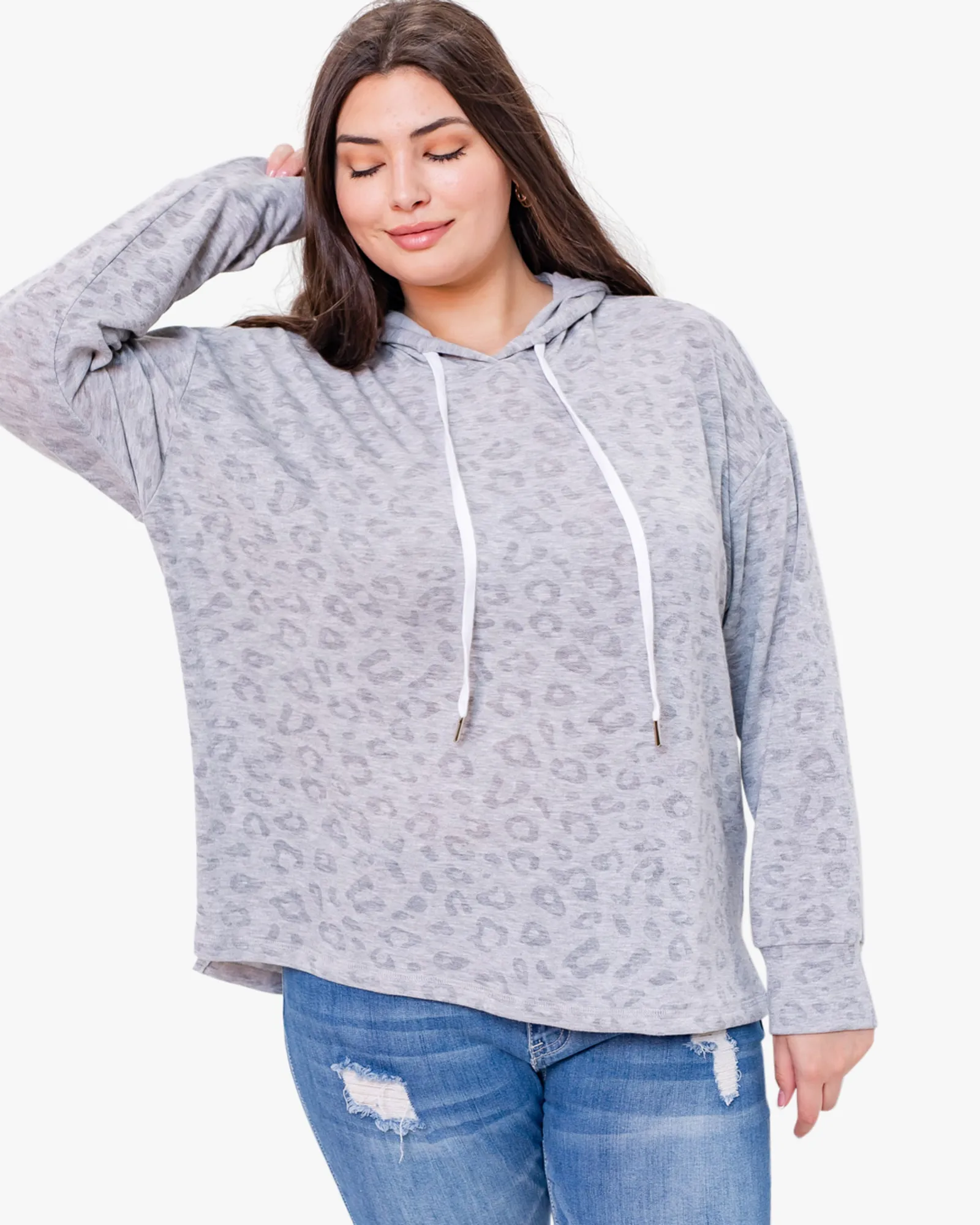 Madisyn Hoodie | Light Grey / Charcoal Grey