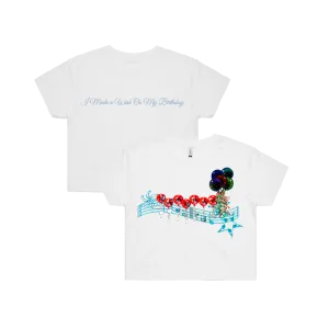 Mallrat / Birthday White Crop Tee