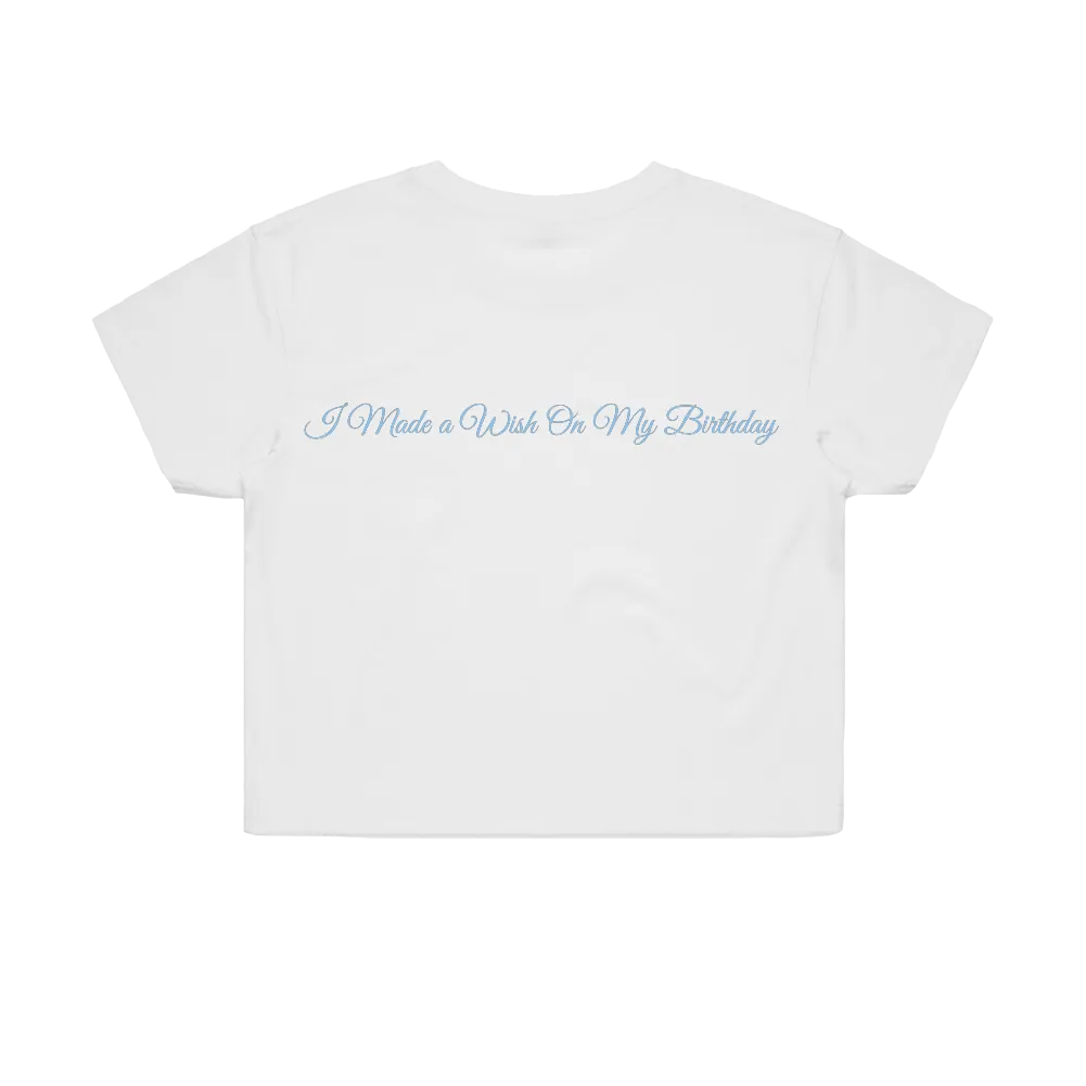 Mallrat / Birthday White Crop Tee
