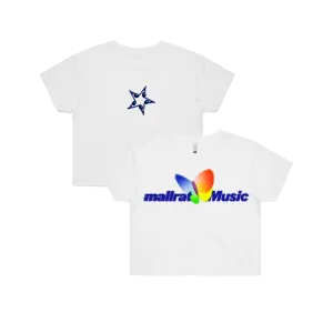 Mallrat / MSN White Crop Tee