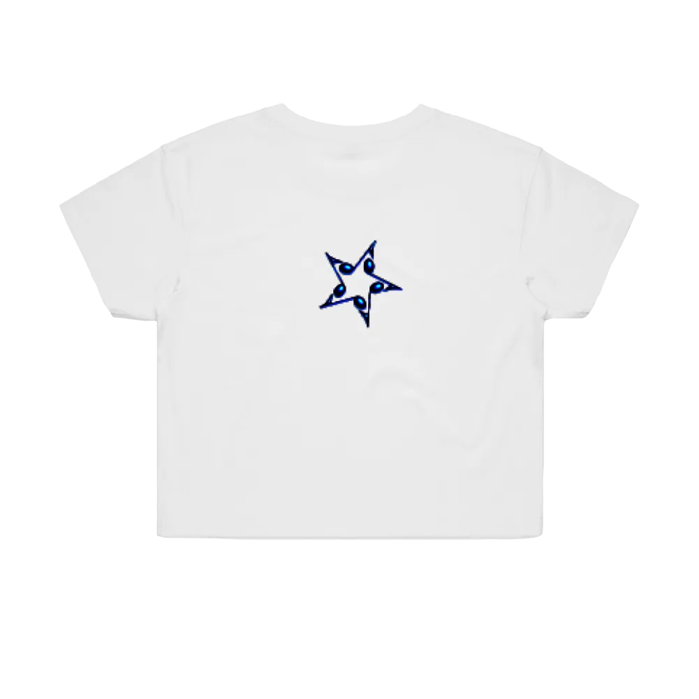 Mallrat / MSN White Crop Tee