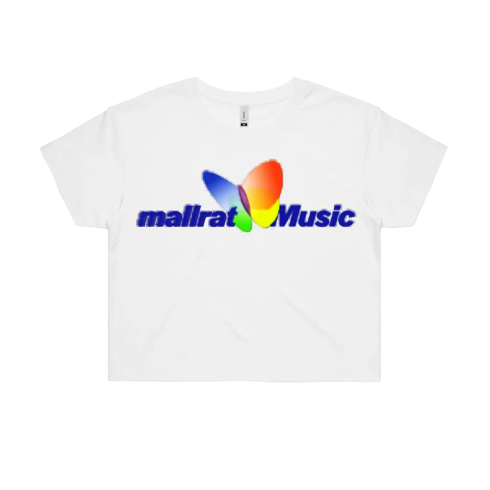Mallrat / MSN White Crop Tee