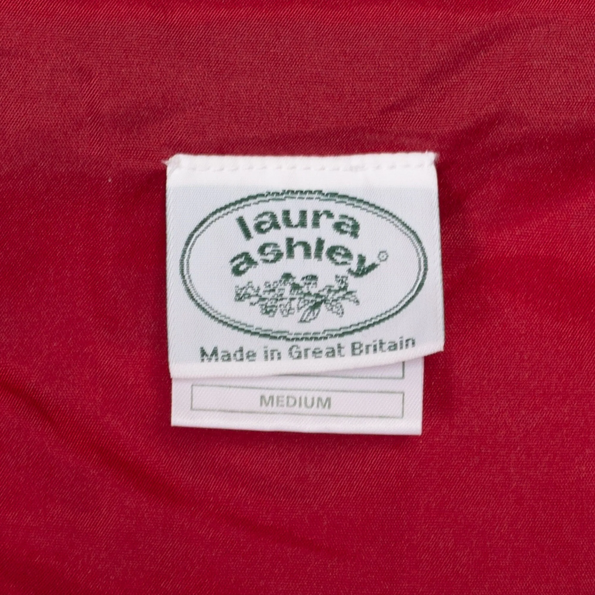 Medium 80s Laura Ashley Red Floral Corduroy Jumpsuit