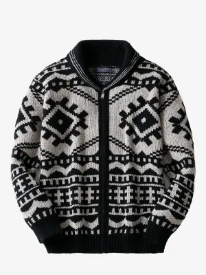 Men Tribal Aztec Sweater