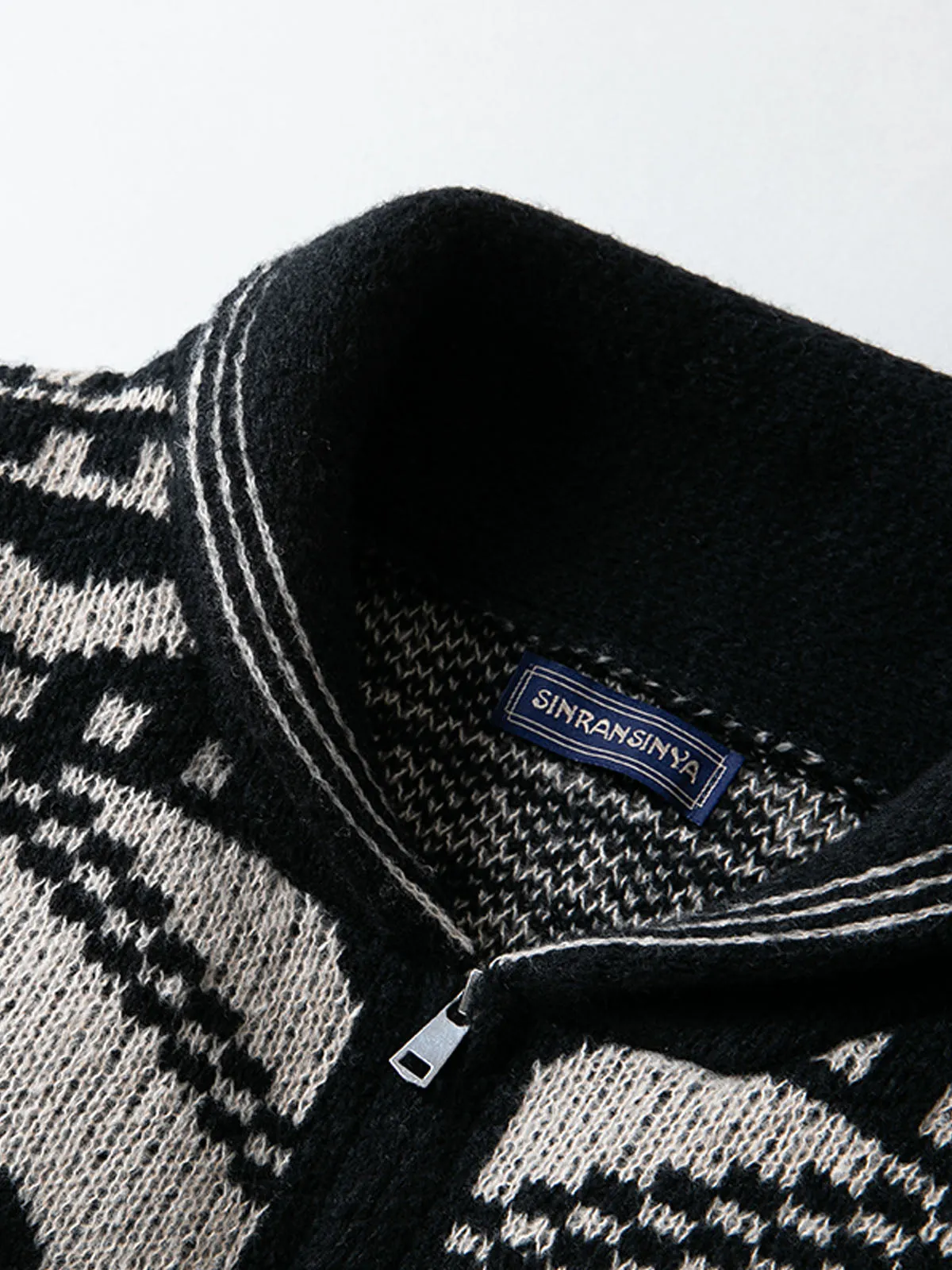 Men Tribal Aztec Sweater
