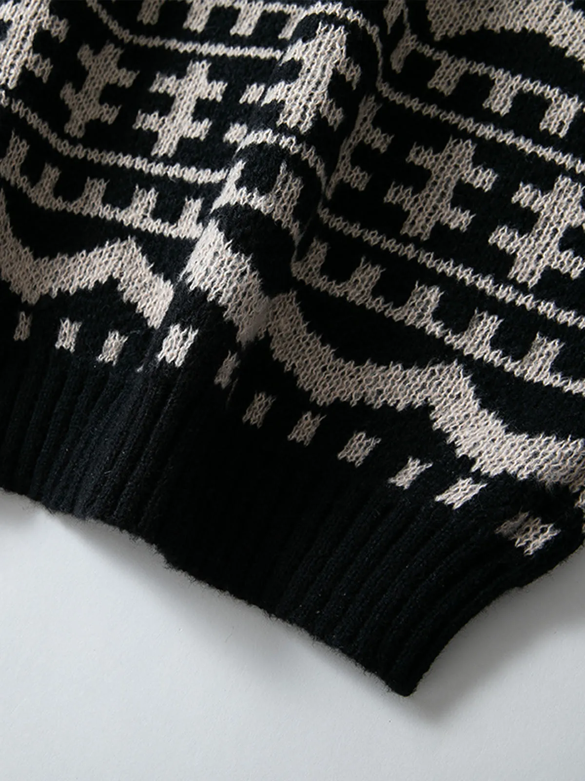 Men Tribal Aztec Sweater