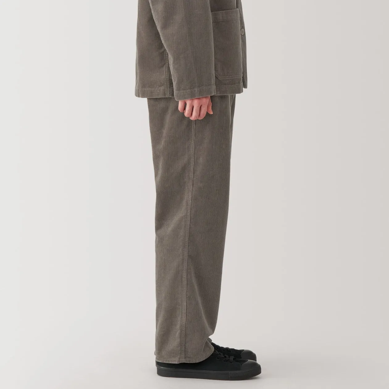 Men's Kapok Blend Wide Leg Corduroy Pants