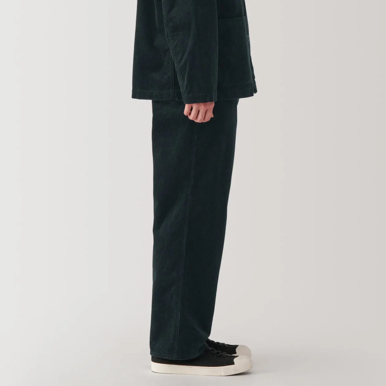 Men's Kapok Blend Wide Leg Corduroy Pants