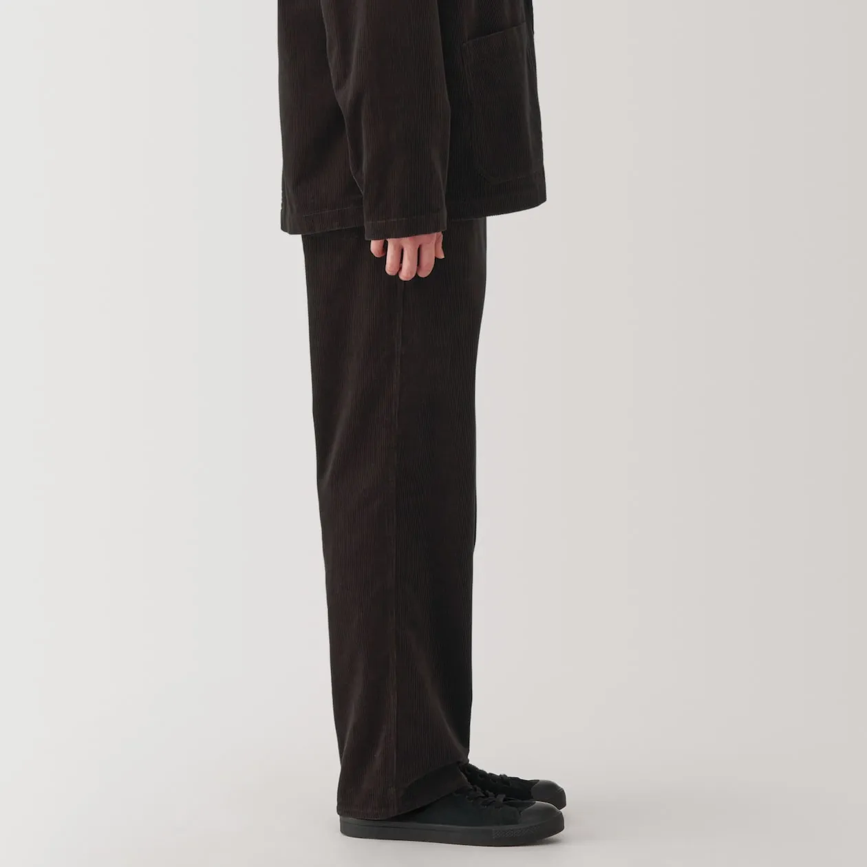 Men's Kapok Blend Wide Leg Corduroy Pants