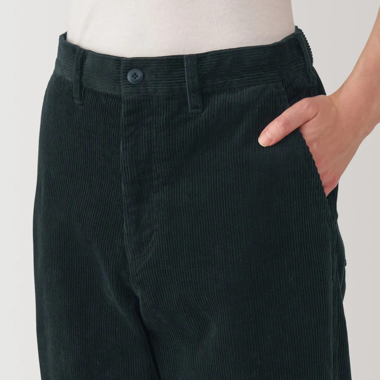 Men's Kapok Blend Wide Leg Corduroy Pants