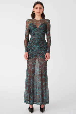Misha Talitha Maxi Dress -  Vintage Chintz Print Jade