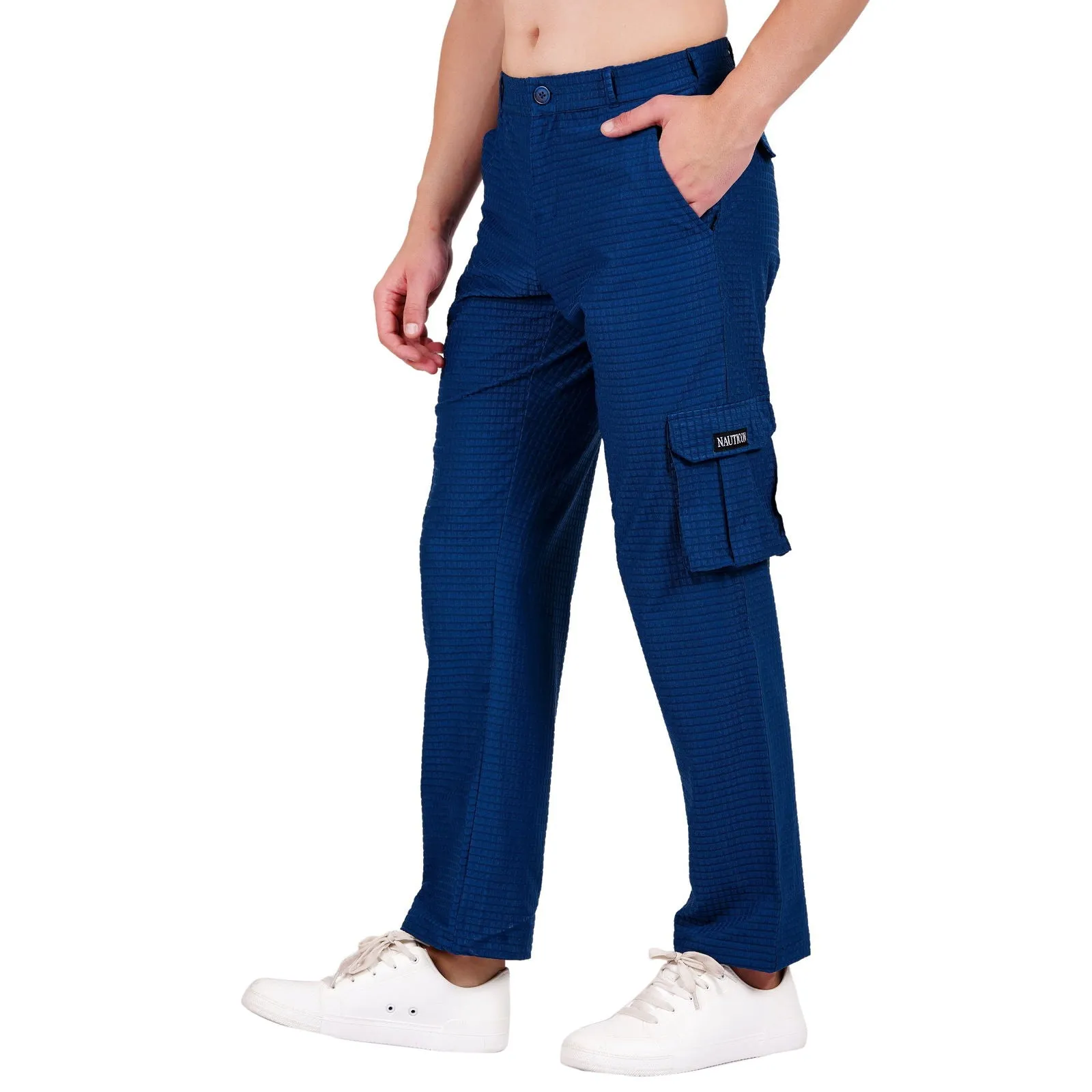 Nauticon Cargo Pant for Men Teal Blue