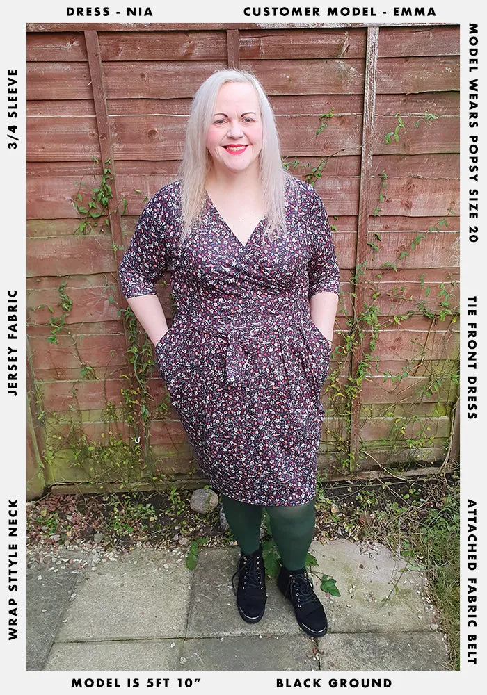 Nia Ditsy Floral Print Dress