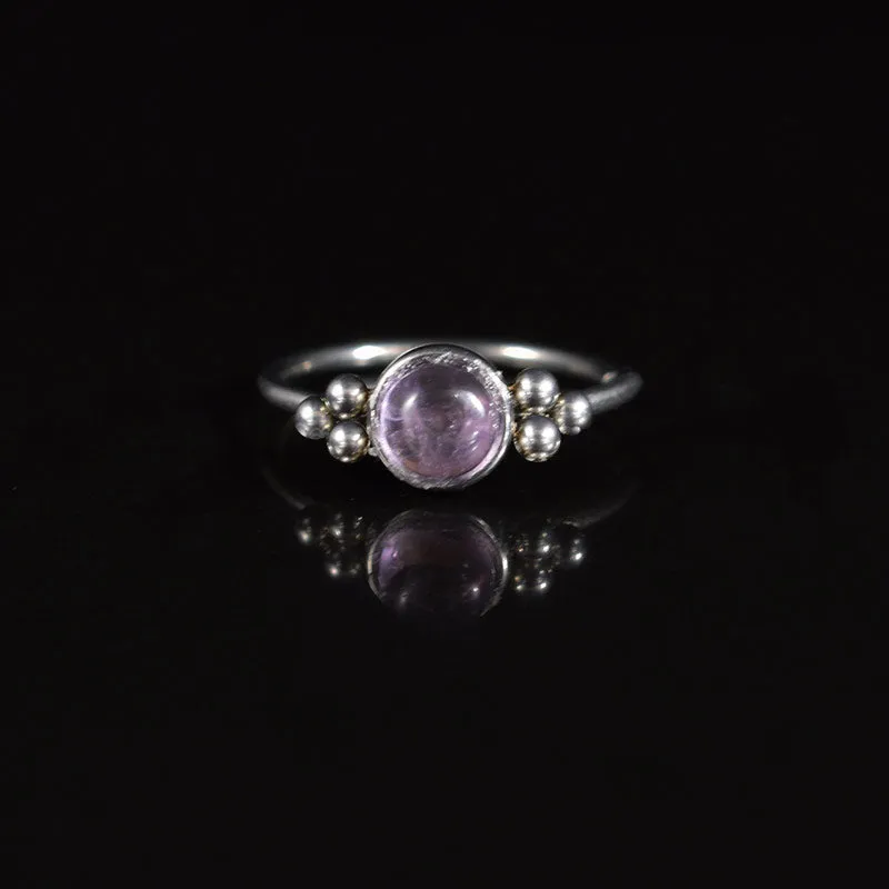 Nose Ring with Amethyst Stone