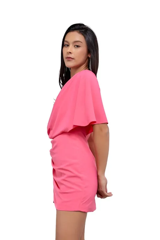 One Shoulder Wrap Dress