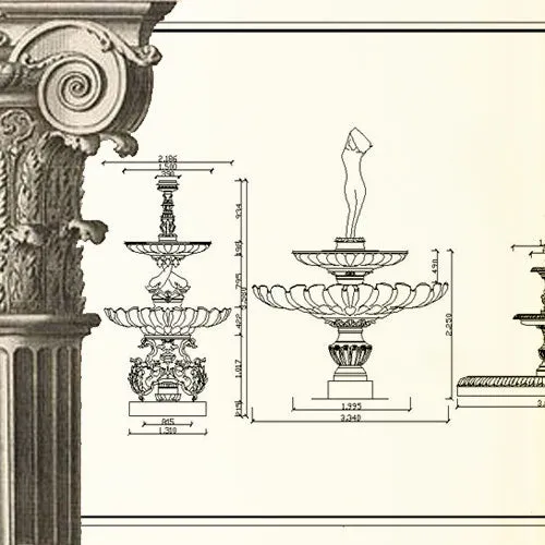 Ornamental Parts of Architecture -☆Architectural Decorative CAD Blocks☆ V.10