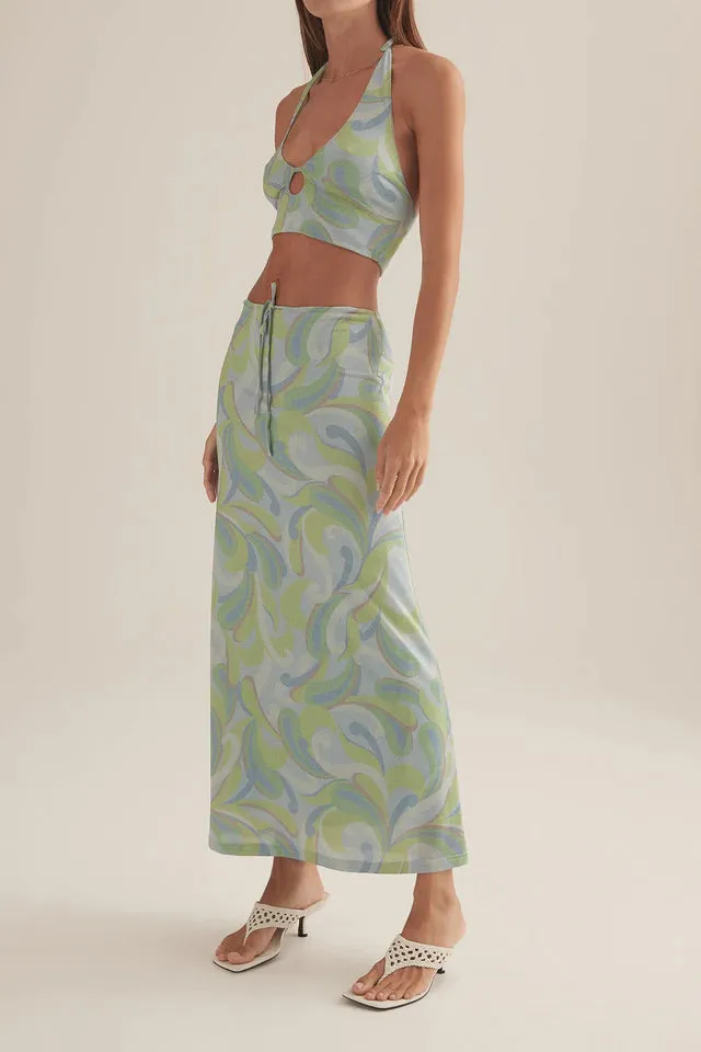 Ownley Abeny Skirt Blue Swirl