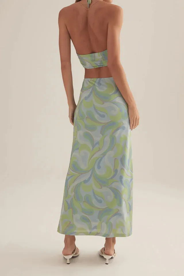 Ownley Abeny Skirt Blue Swirl