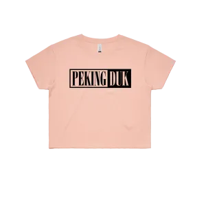 Peking Duk Logo / Pale Pink Crop Tee