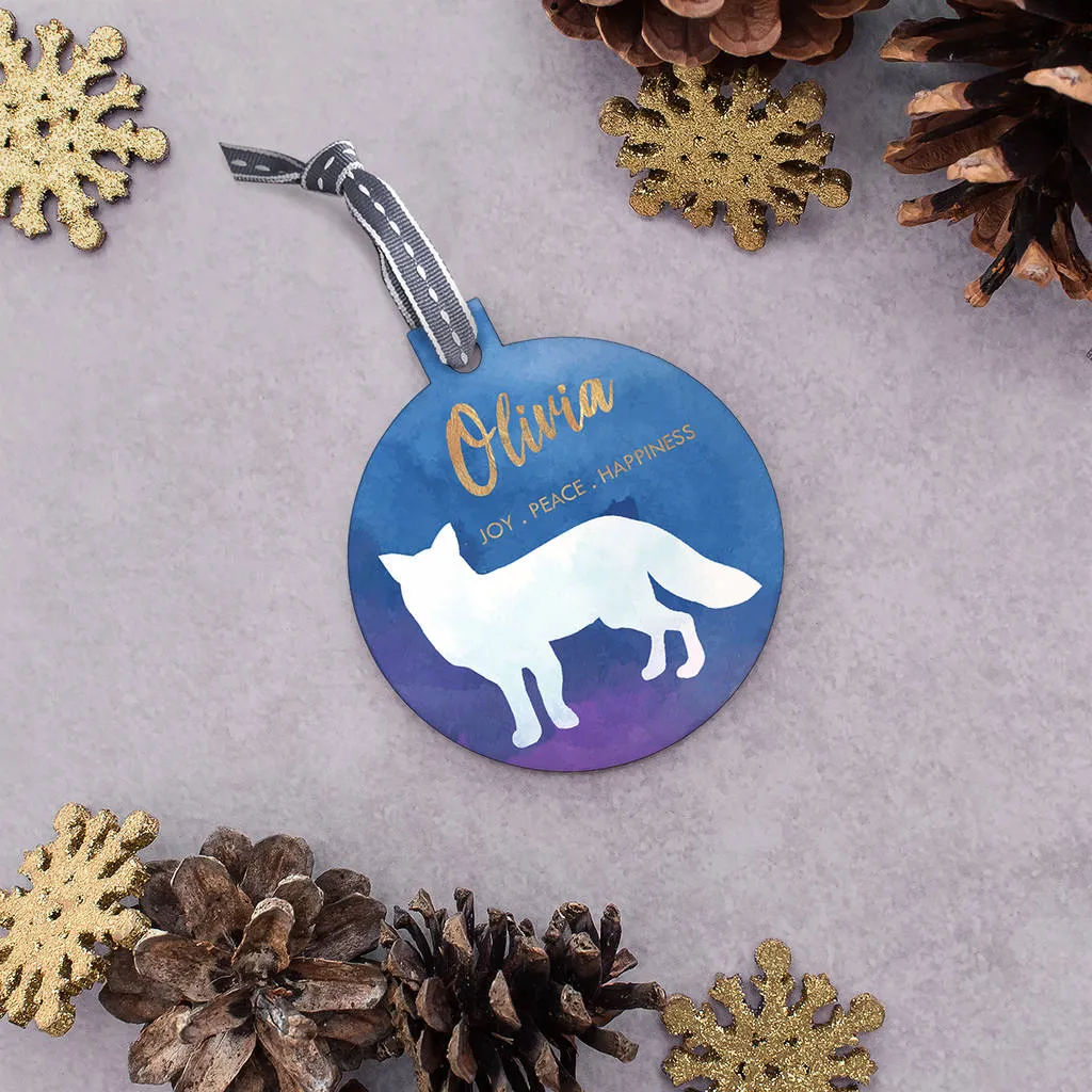 Personalised Positive Message Christmas Bauble
