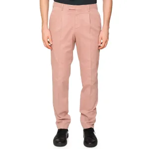 PT PANTALONI TORINO Mauve Cotton-Lyocell Master Fit Chino Pants NEW