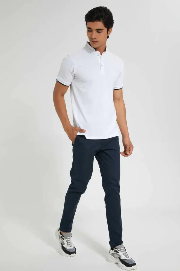 REDTAG Casual Navy Trousers