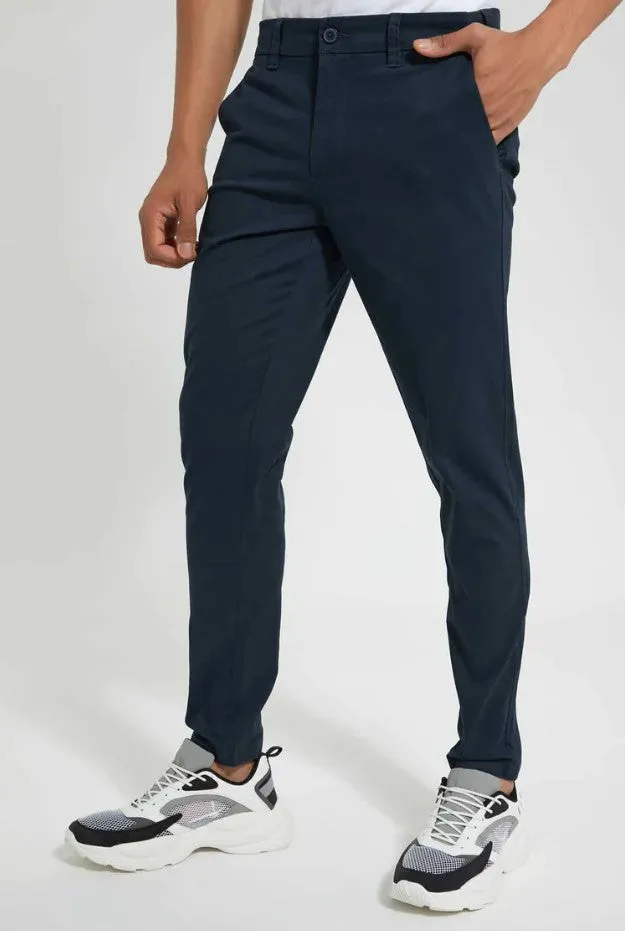 REDTAG Casual Navy Trousers