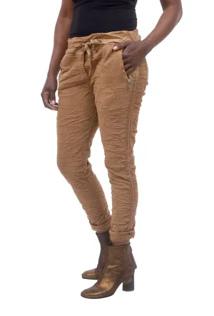 Ribbon-Side Corduroy Jogger, Caramel