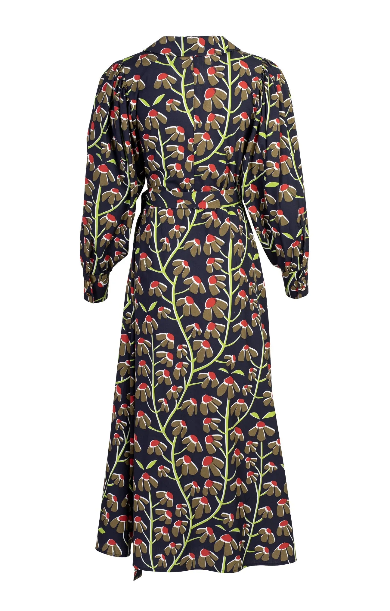 Rozsa Poplin Wrap Dress Chamomile