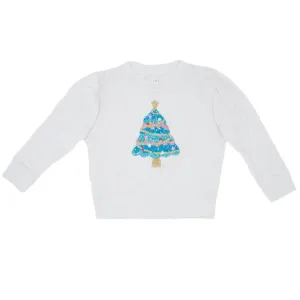 Sequin Christmas Tree Velvet Sweatshirt