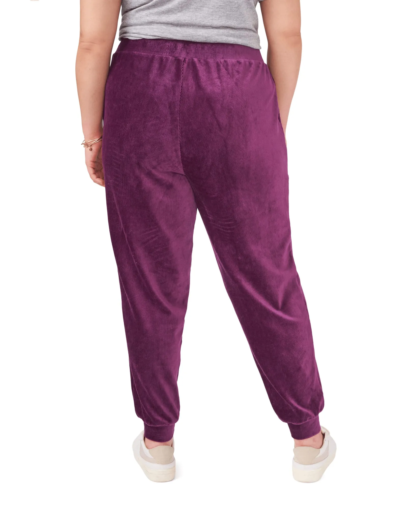 Sofia Corduroy Jogger | RICH PURPLE