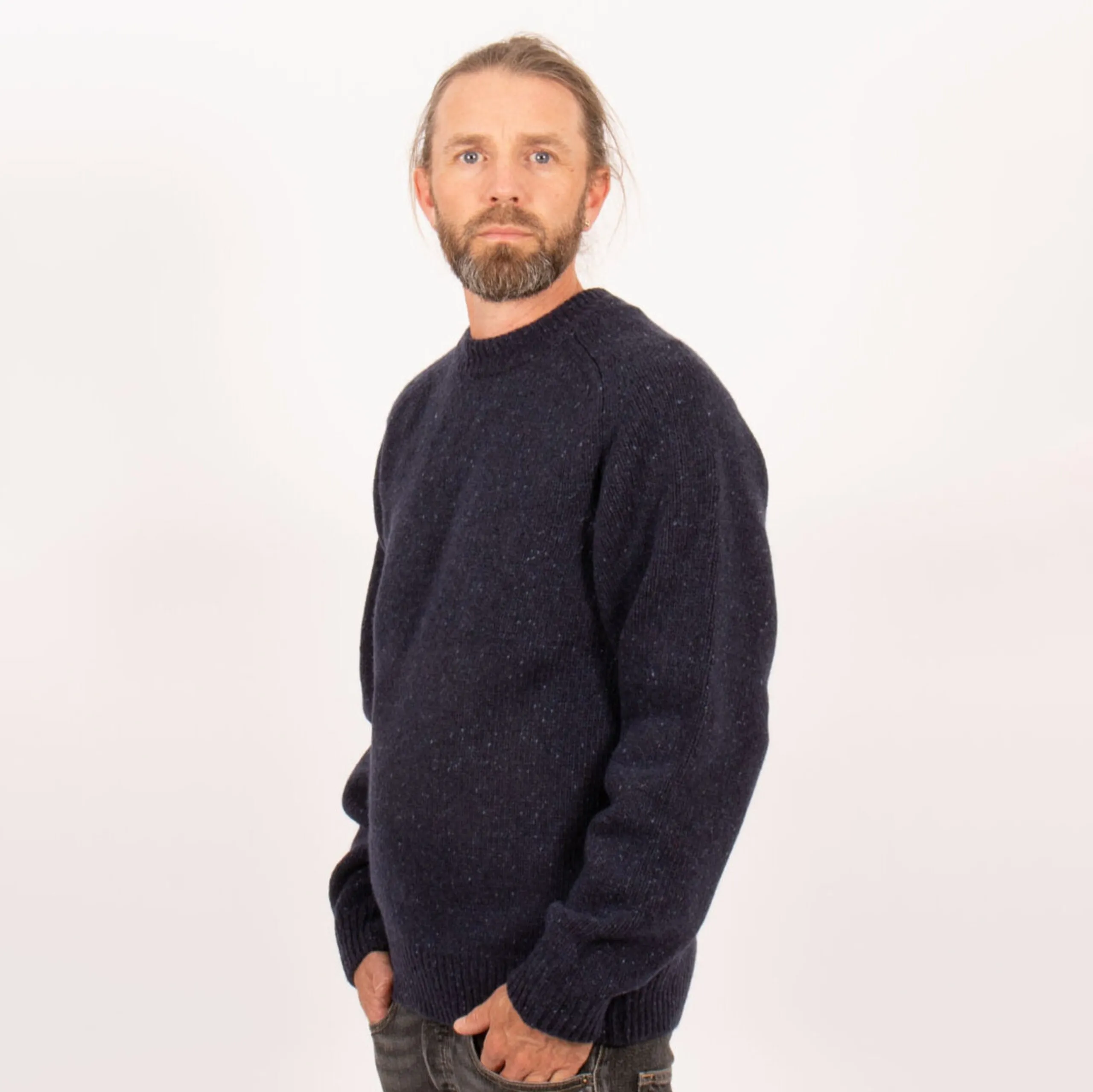 Sätila Men&#x27;s Dagsnäs Sweater Dk Blue | Buy Sätila Men&#x27;s Dagsnäs Sweater Dk Blue here | Outnorth