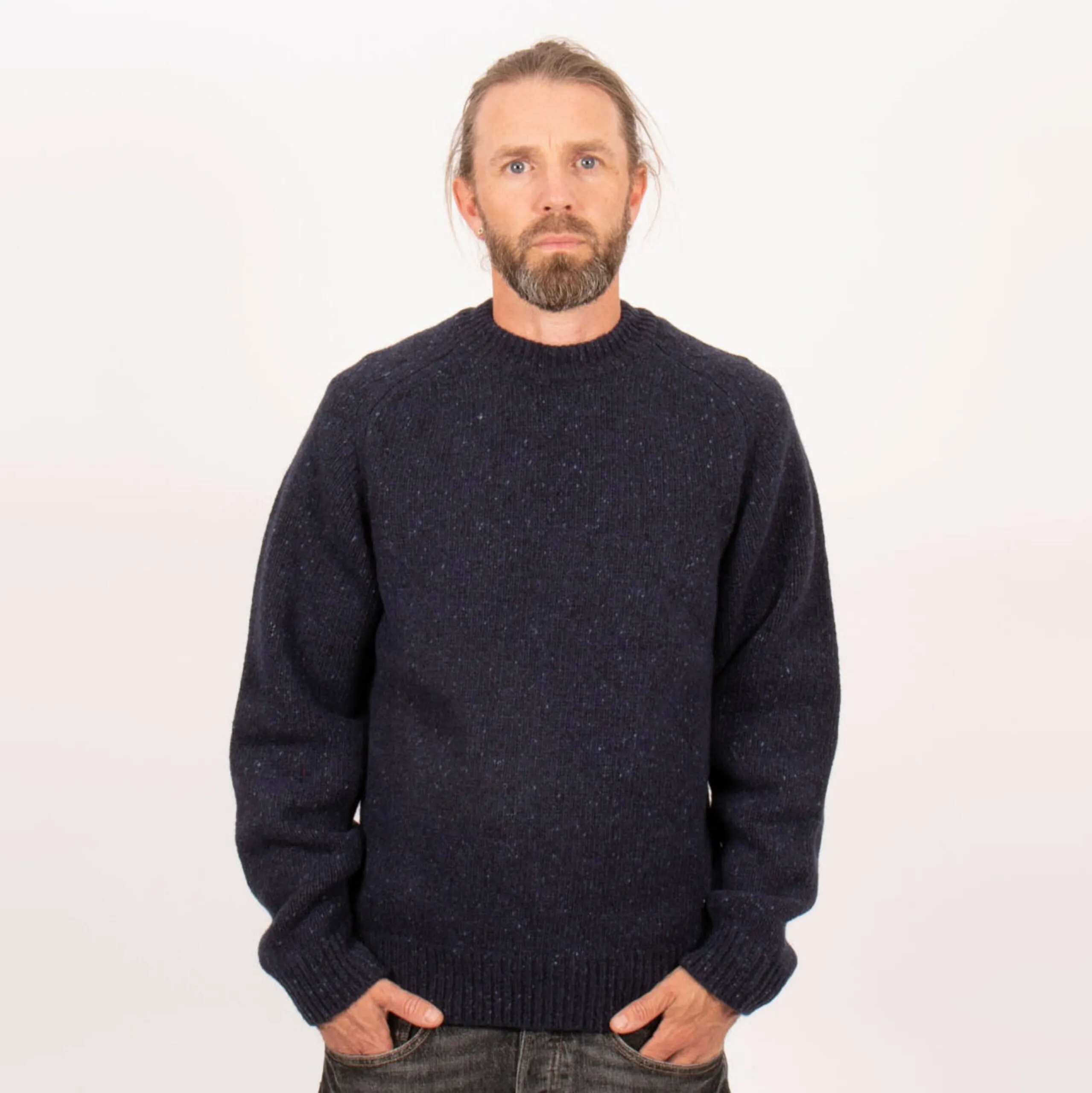 Sätila Men&#x27;s Dagsnäs Sweater Dk Blue | Buy Sätila Men&#x27;s Dagsnäs Sweater Dk Blue here | Outnorth