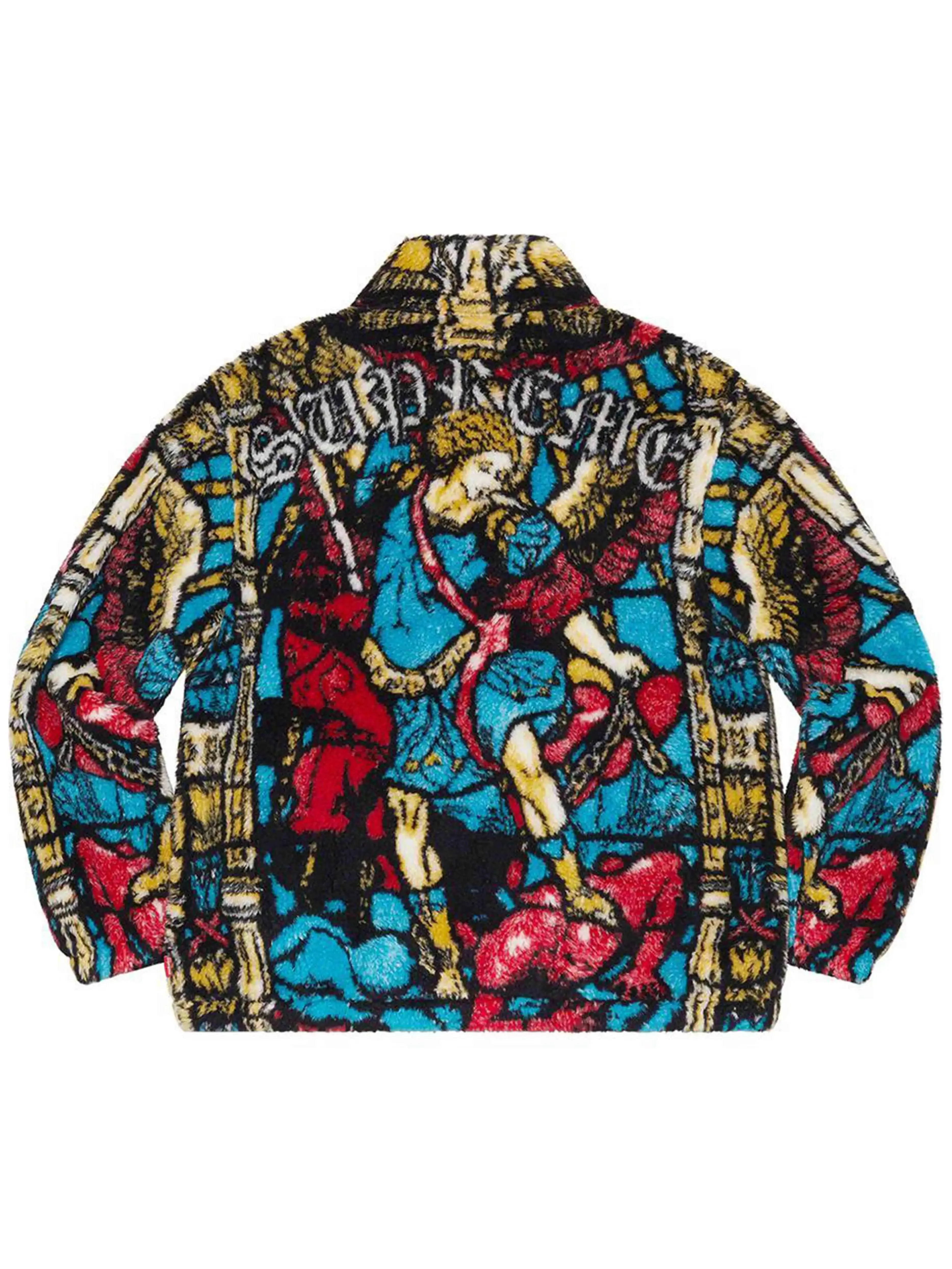 Supreme Saint Michael Fleece Jacket White [SS21]