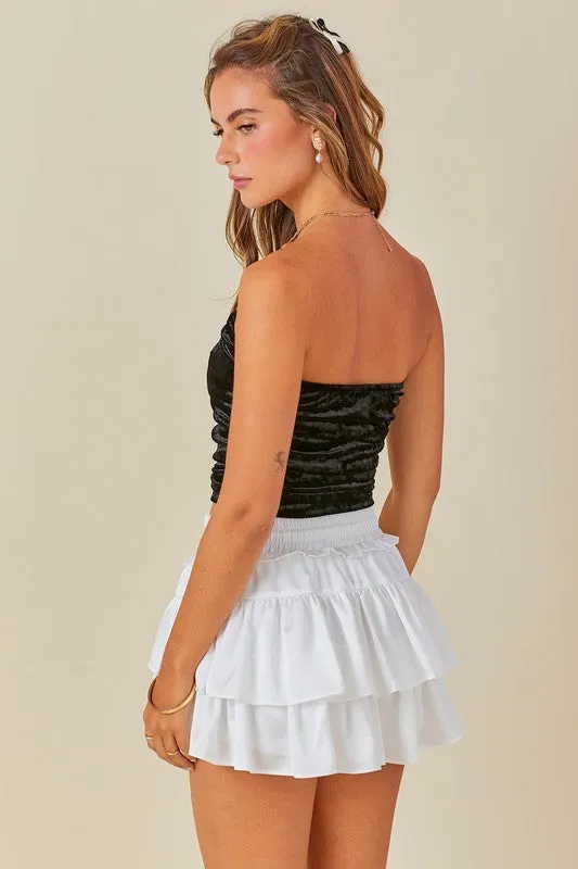 Sweetheart Velvet Crop Top