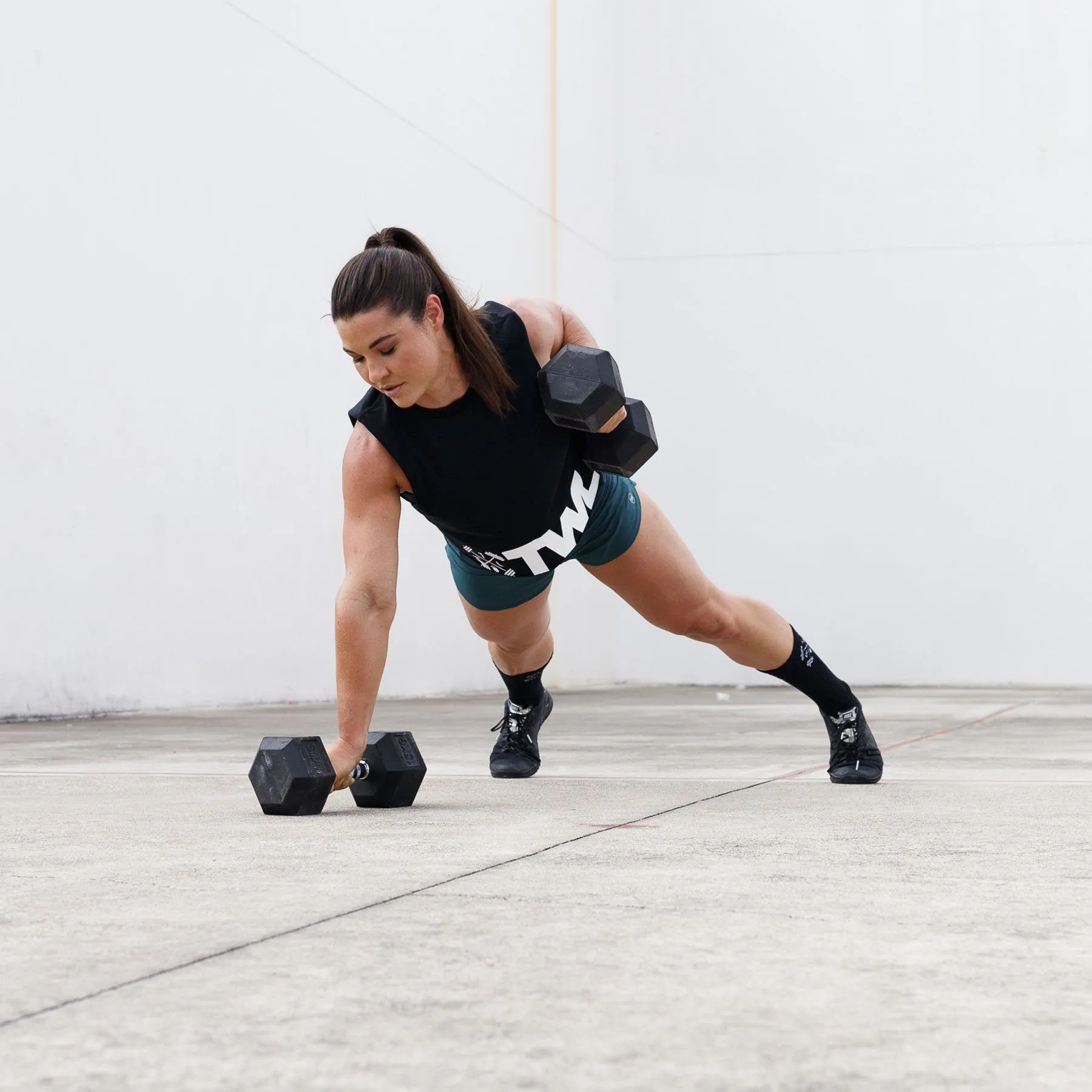 The WOD Life - Women's Classics Slash Crop Tank - Black