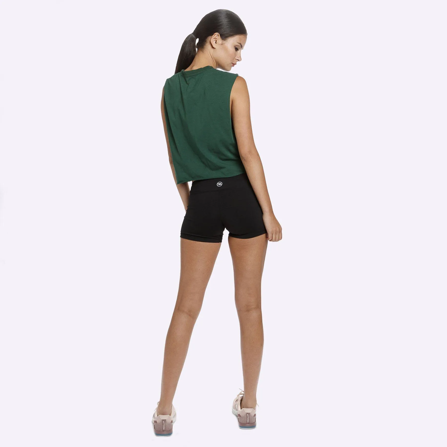 The WOD Life - Women's Classics Slash Crop Tank - Jungle