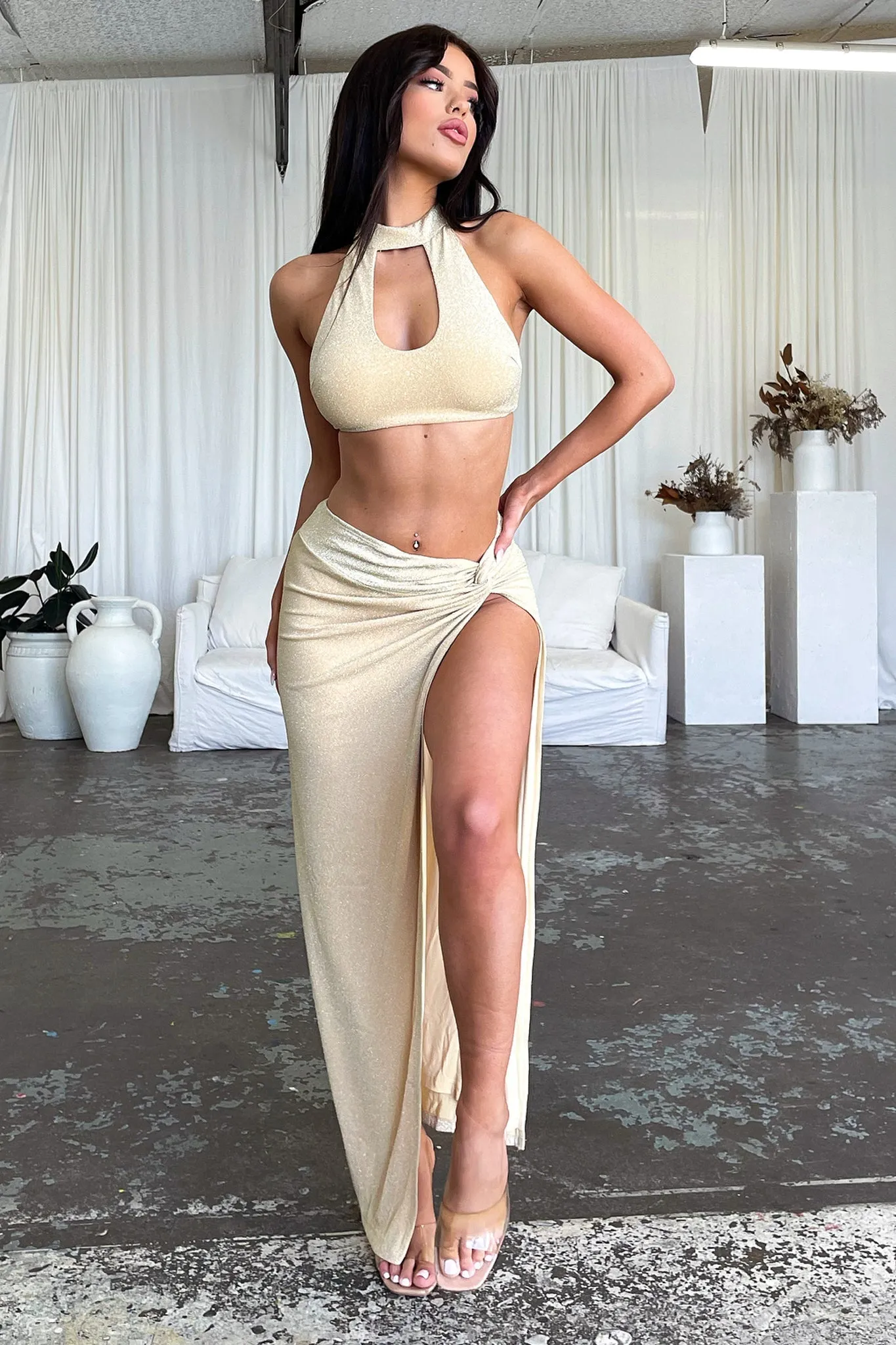 Winx Maxi Skirt - Gold