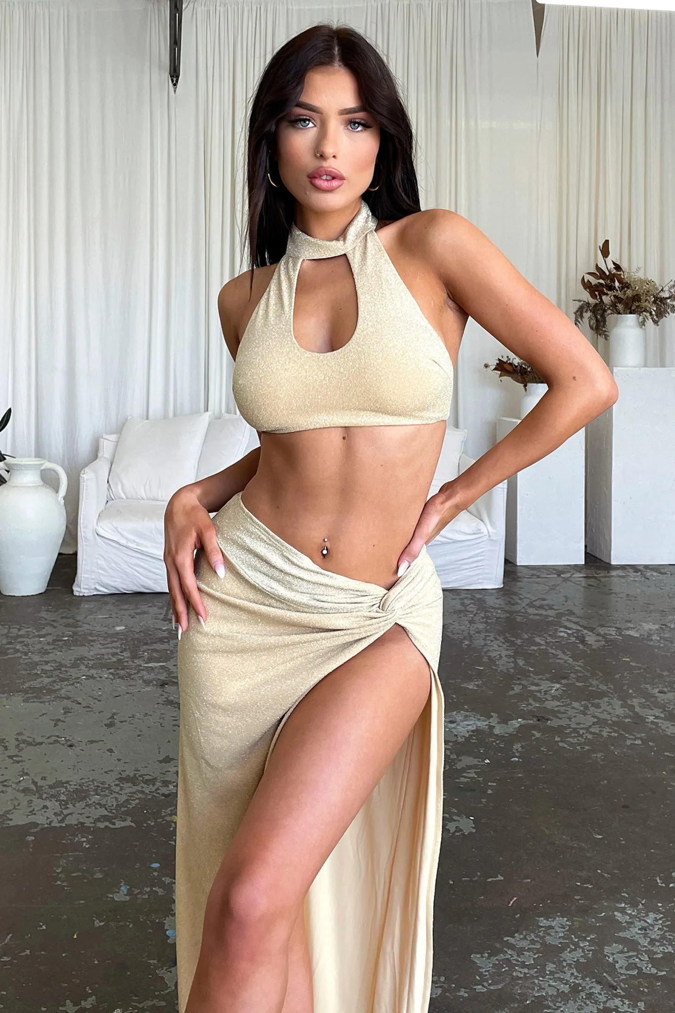Winx Maxi Skirt - Gold