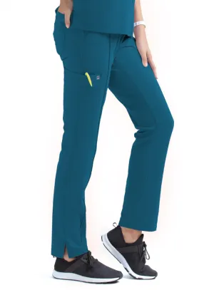Women's Full Waistband Pant by Maevn (Regular) XS-3XL / Caribbean Blue