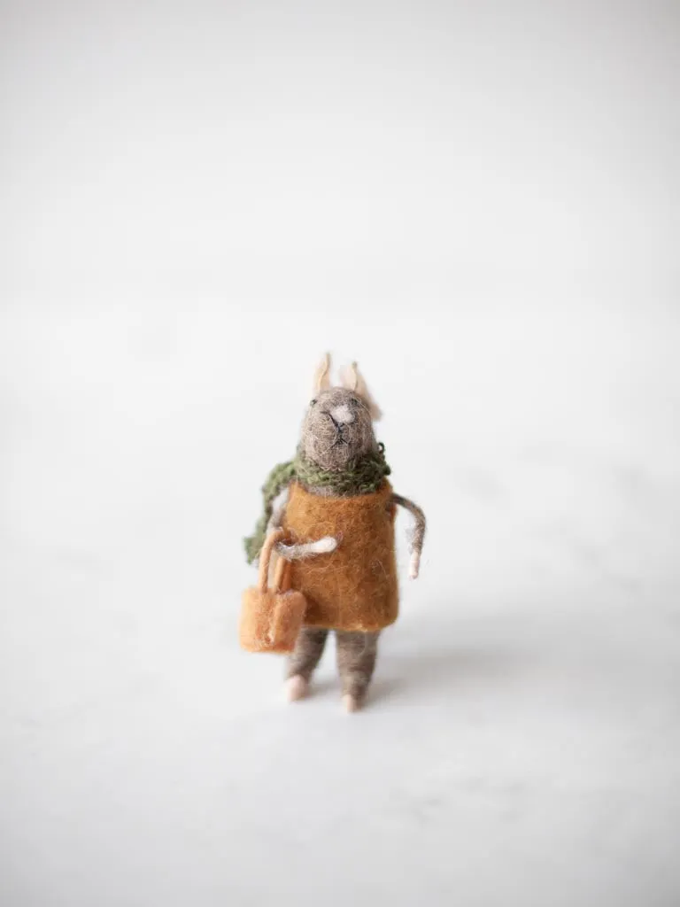 Wool Felt Mouse Ornaments