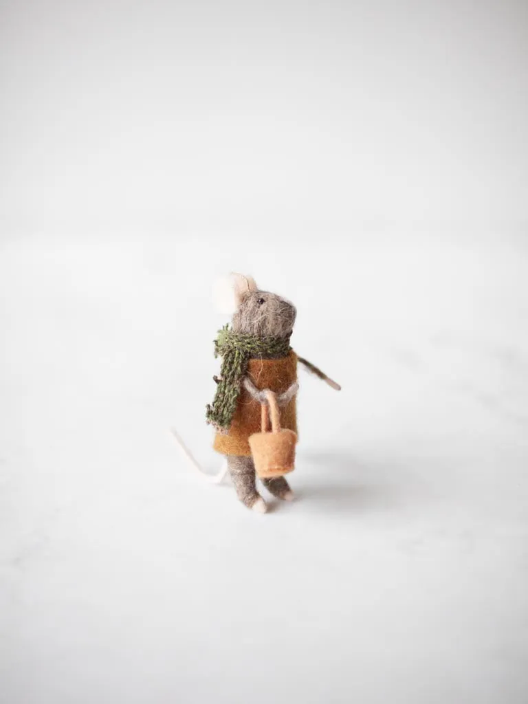 Wool Felt Mouse Ornaments