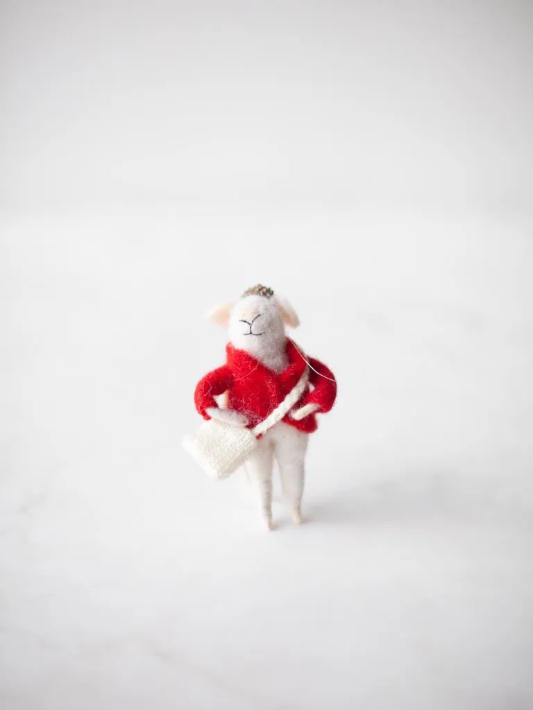 Wool Felt Mouse Ornaments