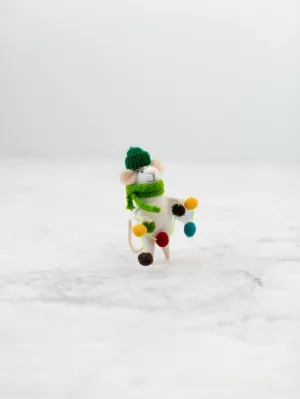 Wool Felt Mouse Ornaments